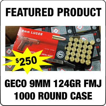 Geco 9mm 124gr FMJ 1000 Round Case